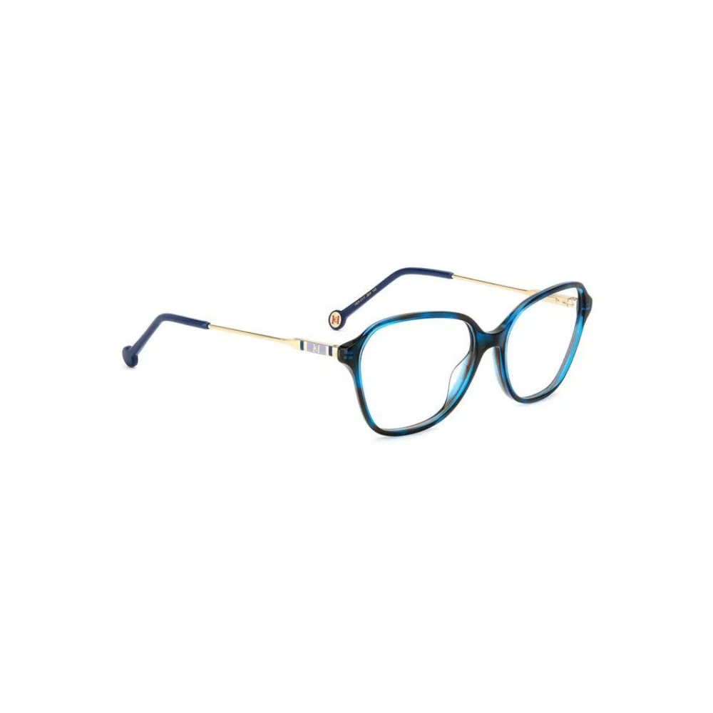 NWT Carolina Herrera HER-0117-JBW-55 Blue Havana Round Eyeglasses